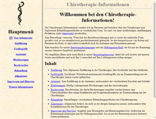 Tablet Screenshot of chirotherapie-informationen.de